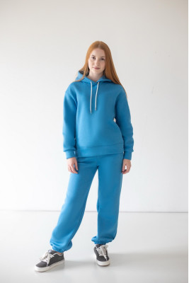 Жіночий теплий костюм — із триниткового футера з начосом